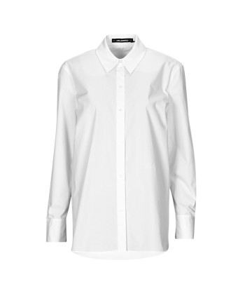Chemise femmes Karl Lagerfeld SIGNATURE TUNIC SHIRT Blanc