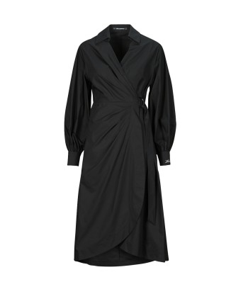 Robe femmes Karl Lagerfeld WRAP SHIRT DRESS Noir