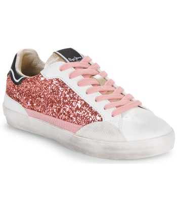 Baskets basses enfant filles Pepe jeans LANE GLITTER G Blanc