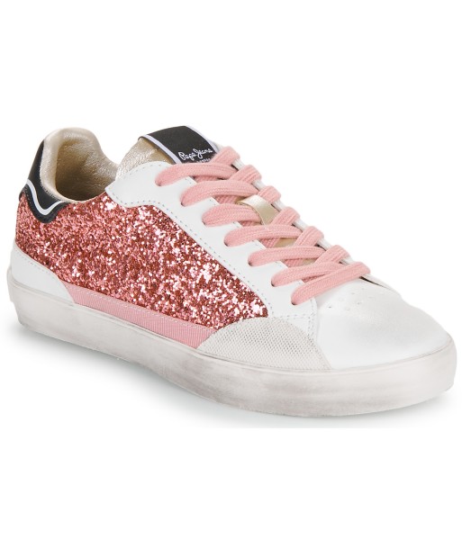 Baskets basses enfant filles Pepe jeans LANE GLITTER G Blanc