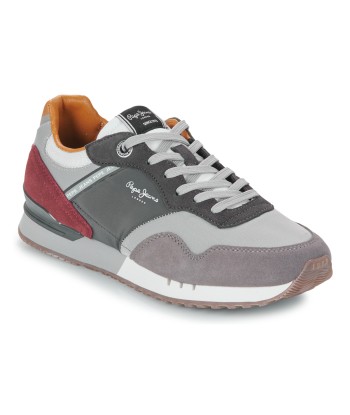 Baskets basses hommes Pepe jeans LONDON BRAND M Gris