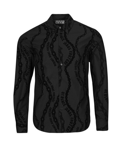 Chemise hommes Versace Jeans Couture CAMICIA77GALYR0 Noir