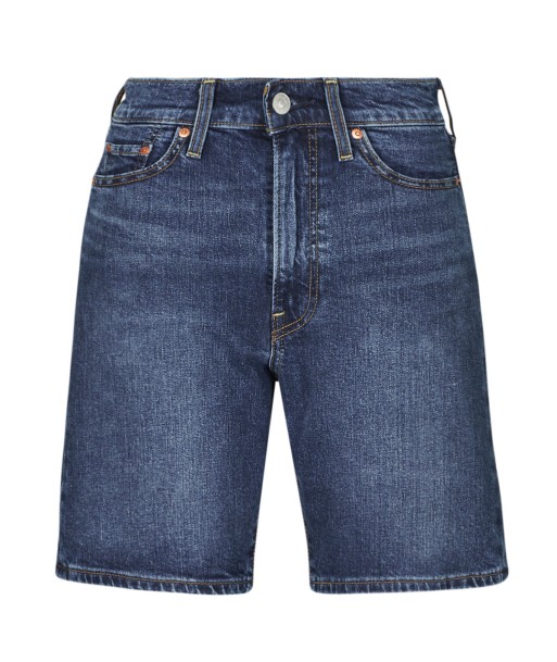 Short femmes Levis RIBCAGE BERMUDA SHORT Bleu