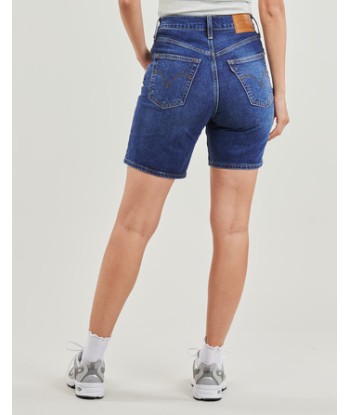 Short femmes Levis RIBCAGE BERMUDA SHORT Bleu
