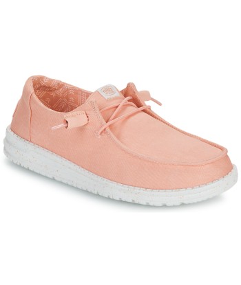 Slip ons femmes HEYDUDE Wendy Canvas Rose