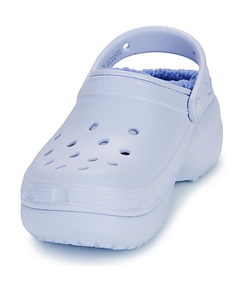 Sabots femmes Crocs Classic Platform Lined Clog W Bleu