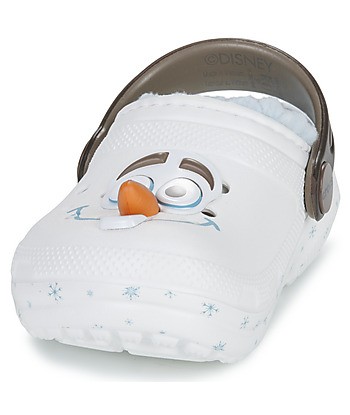 Sabots enfant garcons Crocs Frozen Olaf Classic Clog T Blanc