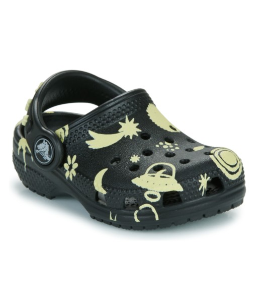 Sabots enfant garcons Crocs Classic Glow Space Clog T Noir