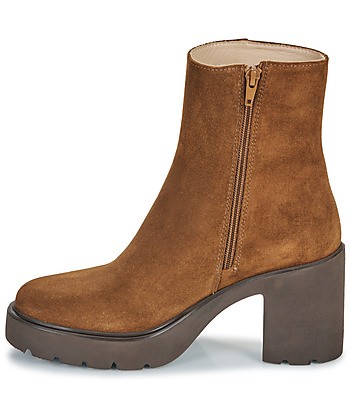 Bottines femmes Unisa KHAN Marron