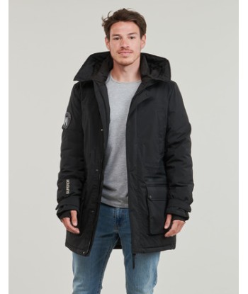 Parka hommes Superdry CITY PADDED PARKA JACKET Noir