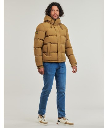 Doudounes hommes Superdry EVEREST SHORT HOODED PUFFER Marron