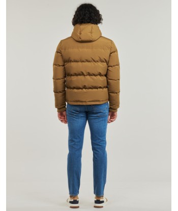 Doudounes hommes Superdry EVEREST SHORT HOODED PUFFER Marron