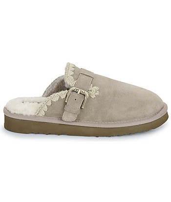 Sabots femmes Mou SUEDE SHEEPSKIN CLOG ESKIMO Gris