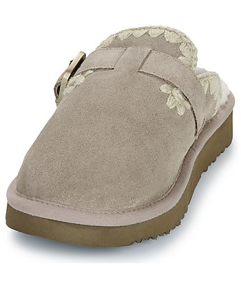 Sabots femmes Mou SUEDE SHEEPSKIN CLOG ESKIMO Gris
