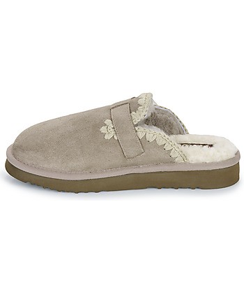 Sabots femmes Mou SUEDE SHEEPSKIN CLOG ESKIMO Gris