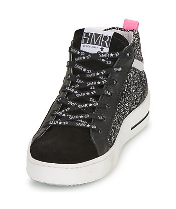 Baskets montantes femmes Semerdjian GIBRA Noir