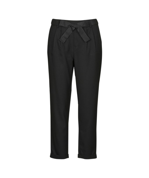 Chinots femmes Only ONLRITA LOOSE CHECK LYREX BELT PANT TLR Noir