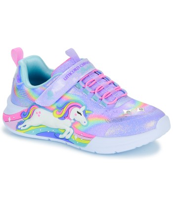 Baskets basses enfant filles Skechers UNICORN CHASER Violet