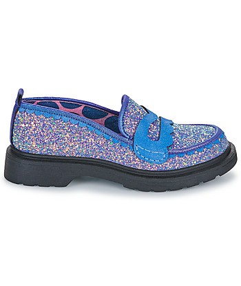 Mocassins femmes Irregular Choice LIVE LAUGH LOAF Bleu