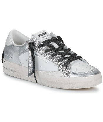 Baskets basses femmes Crime London SK8 DELUXE Blanc